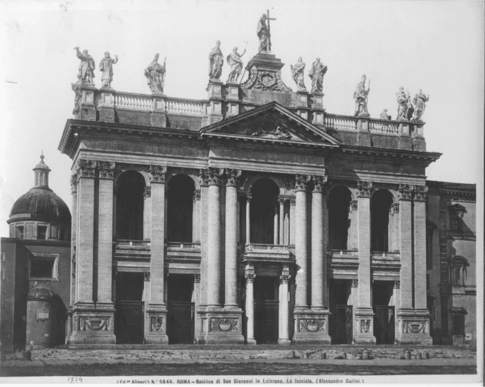 Roma - Basilica di San Giovanni in Laterano. La facciata