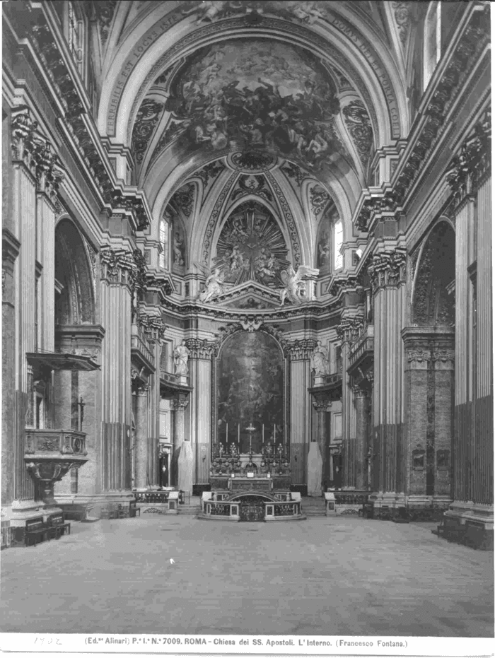 Roma - Chiesa dei SS. Apostoli. L' interno