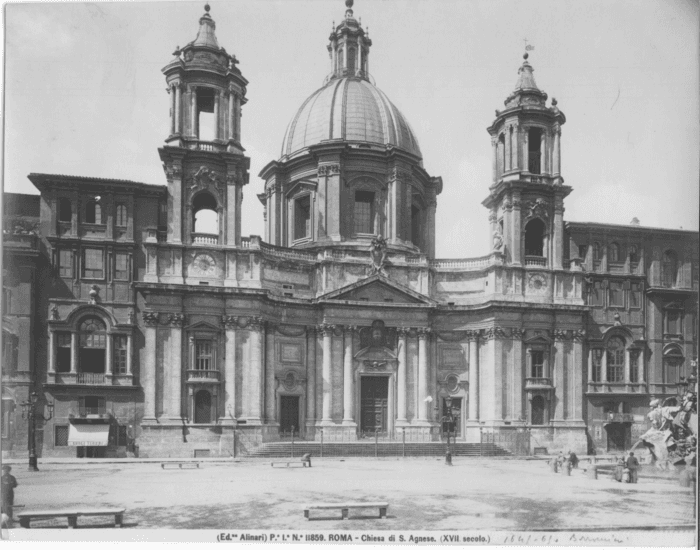 Roma - Chiesa di S. Agnese. (XVII secolo.)