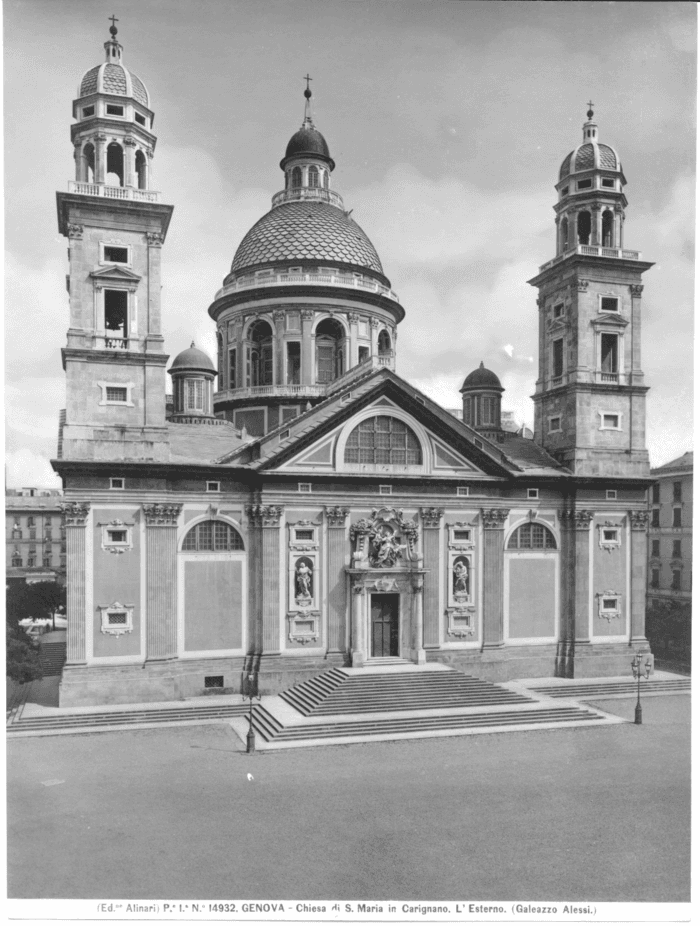 Genova - Chiesa di S. Maria in Carignano. L' esterno. (Galeazzo Alessi)