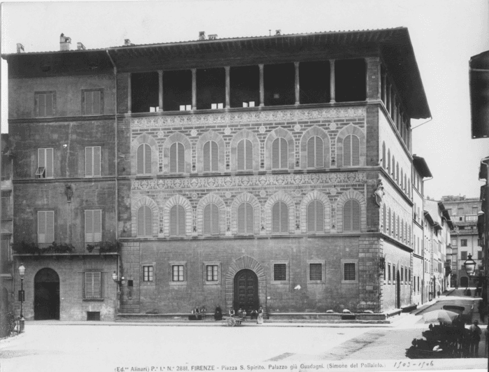 Firenze - Piazza S. Spirito. Palazzo già Guadagni