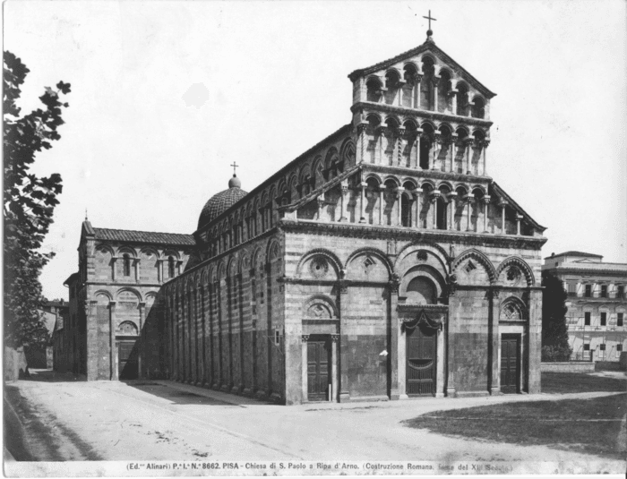 Pisa - Chiesa di S. Paolo a Ripa d' Arno. (Costruzione Romana. Fine del XIII Secolo.)