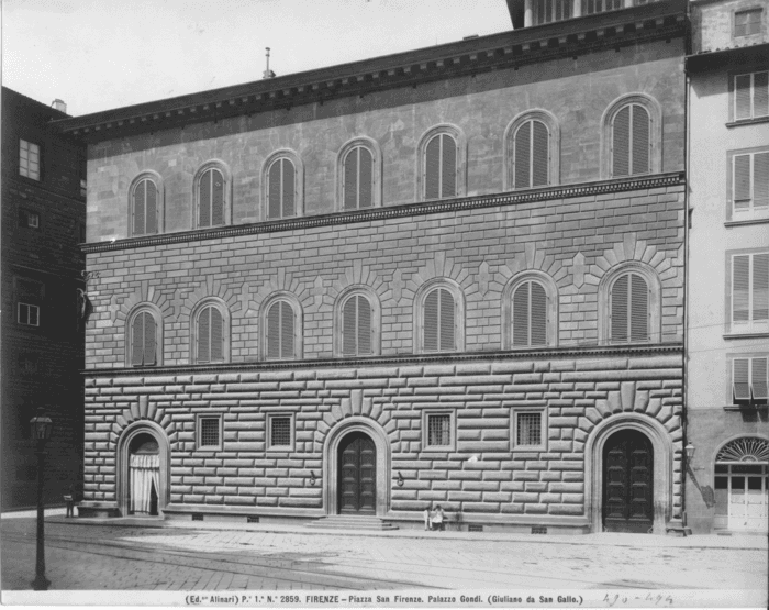 Firenze - Piazza San Firenze. Palazzo Gondi