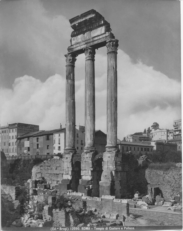 Roma. Tempio di Castore e Polluce