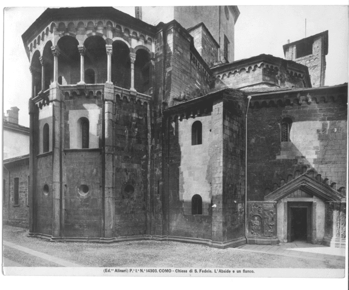 Como - Chiesa di S.Fedele. L' Abside e un fianco