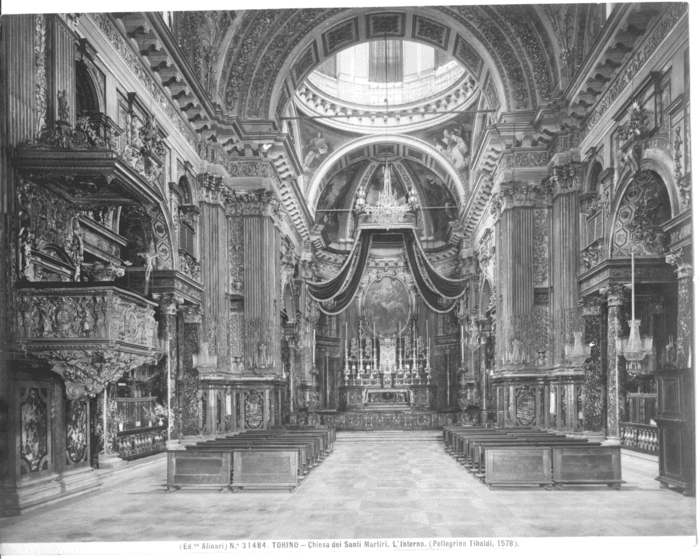 Torino - Chiesa dei Santi Martiri. L' interno.