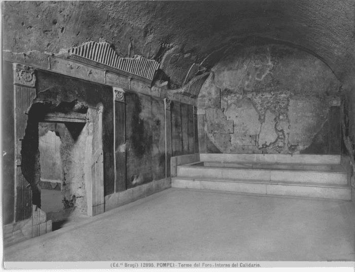 Pompei - Terme del Foro - Interno del Calidario.