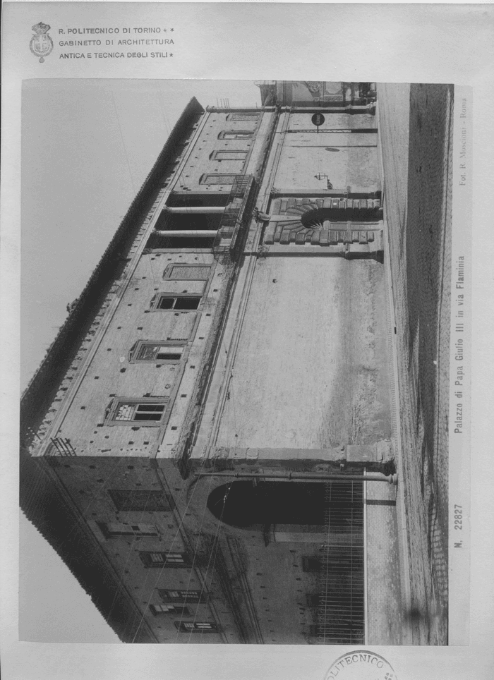 Palazzo di Papa Giulio III. in via Flaminia - Fot. R. Moscioni - Roma