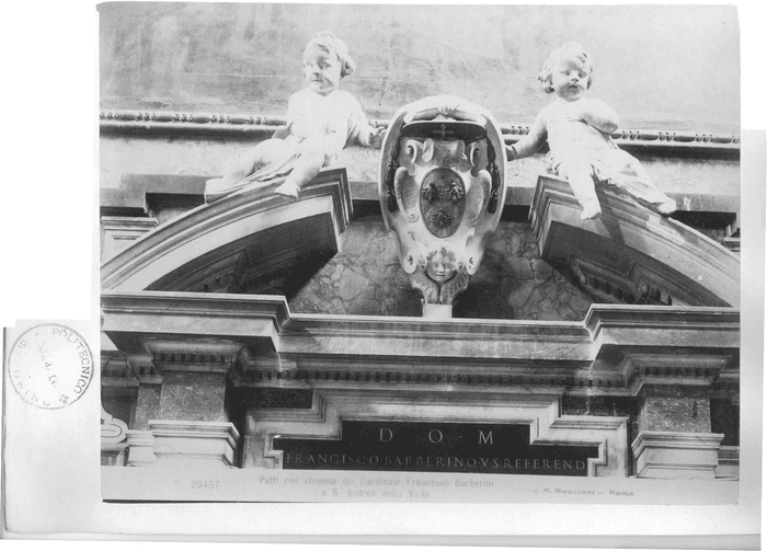 Putti con stemma del Cardinale Francesco Barberini a S. Andrea della Valle