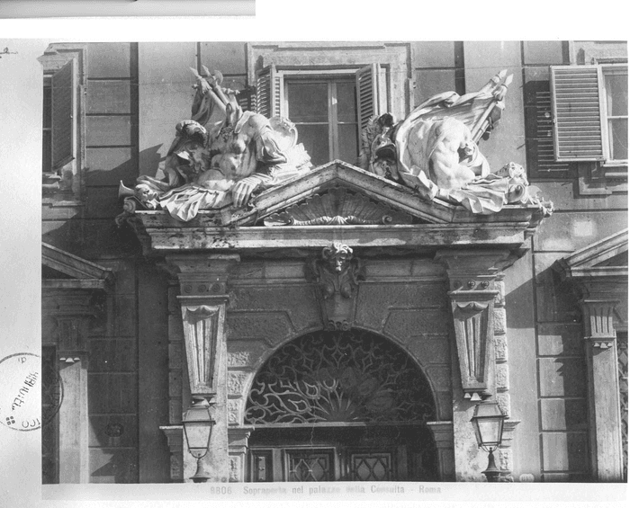 Sopraporta nel palazzo della Consulta - Roma