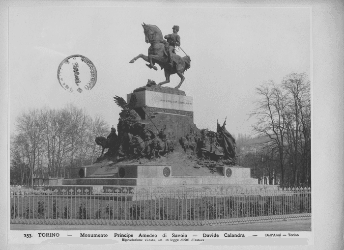 TORINO - Monumento Principe Amedeo di Savoia - Davide Calandra 