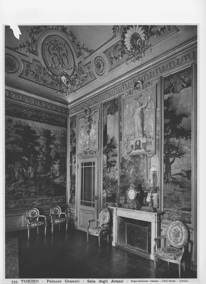 TORINO. Palazzo Graneri - Sala degli Arazzi