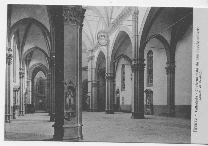 L' interno visto da una navata minore (Arnolfo di Cambio) - (Firenze - Cattedrale)