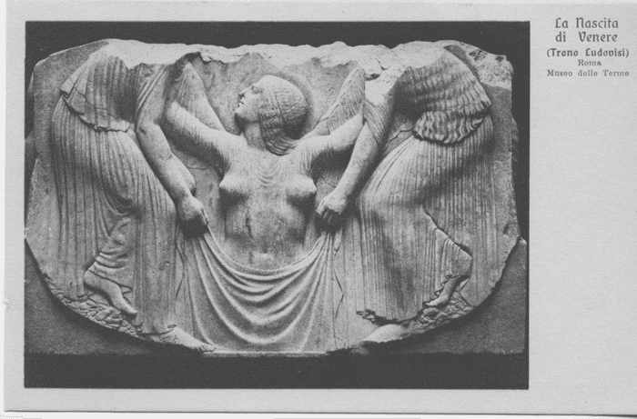 Roma - Museo delle Terme - La nascita di Venere (Trono Ludovisi)