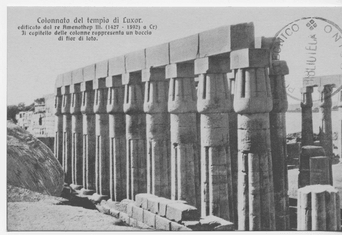 Colonnato del tempio di Luxor.