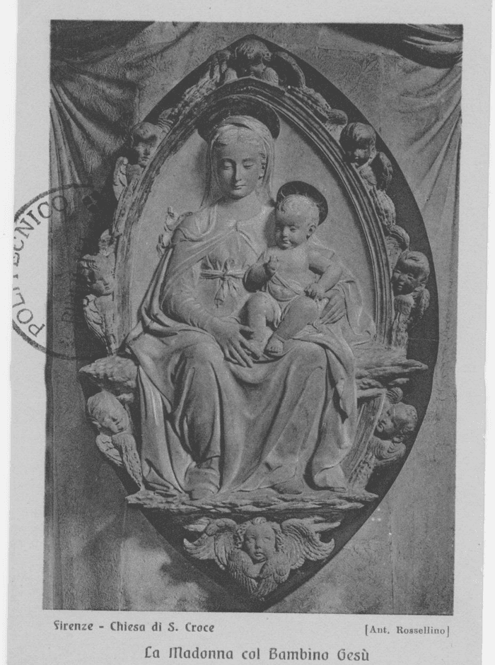 La Madonna col Bambino Gesù (Ant. Rossellino) - (Firenze - Chiesa di S. Croce)