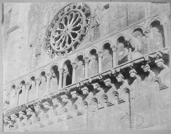 Assisi - cattedrale di San Rufino - rosone sinistro