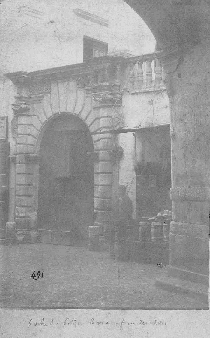 Porta di Palazzo Borio (?) - fine secolo XVII