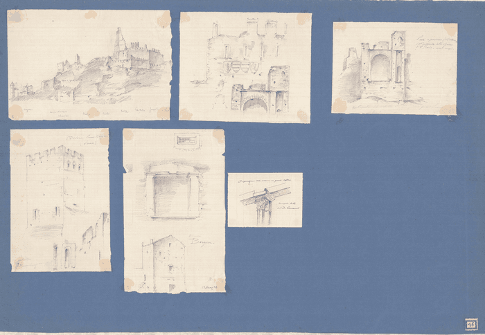 tav.46 - S. Giorio di Susa, S. Didero, Borgone Susa, architetture fortificate