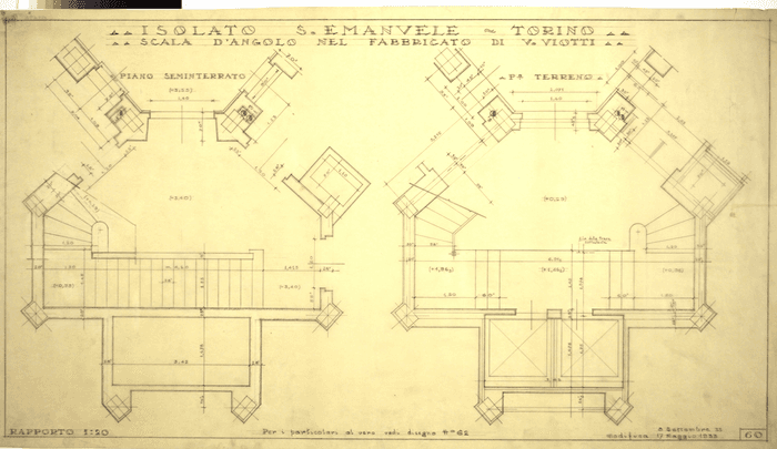 ISOLATO S. EMANUELE - TORINO/SCALA D'ANGOLO NEL FABBRICATO DI V. VIOTTI