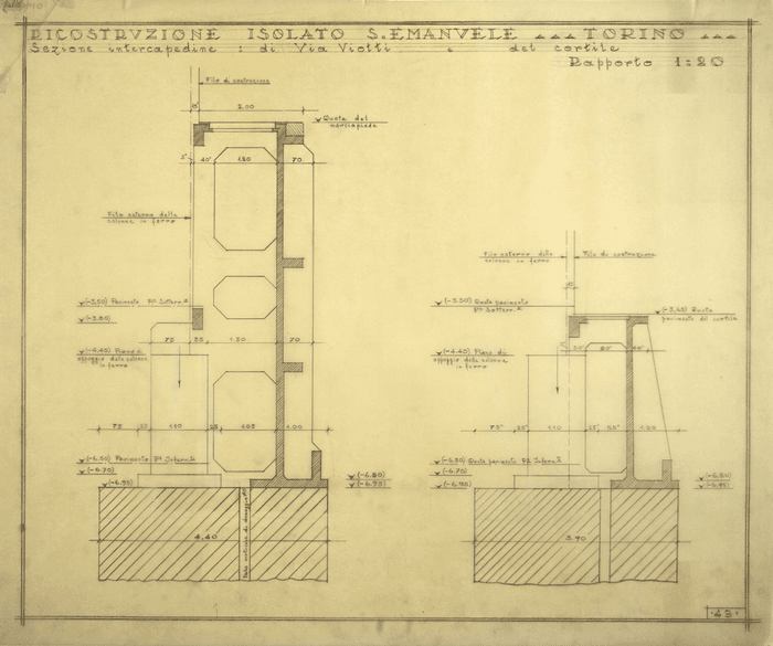 RICOSTRUZIONE ISOLATO S. EMANUELE - TORINO