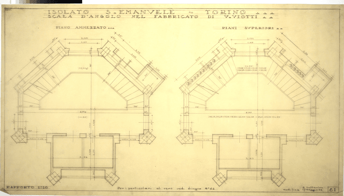 ISOLATO S. EMANUELE - TORINO/SCALA D'ANGOLO NEL FABBRICATO DI V. VIOTTI