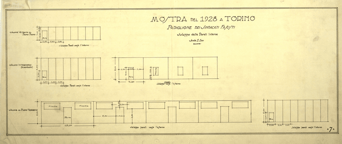 MOSTRA DEL 1928 A TORINO/PADIGLIONE DEI SINDACATI FASCISTI