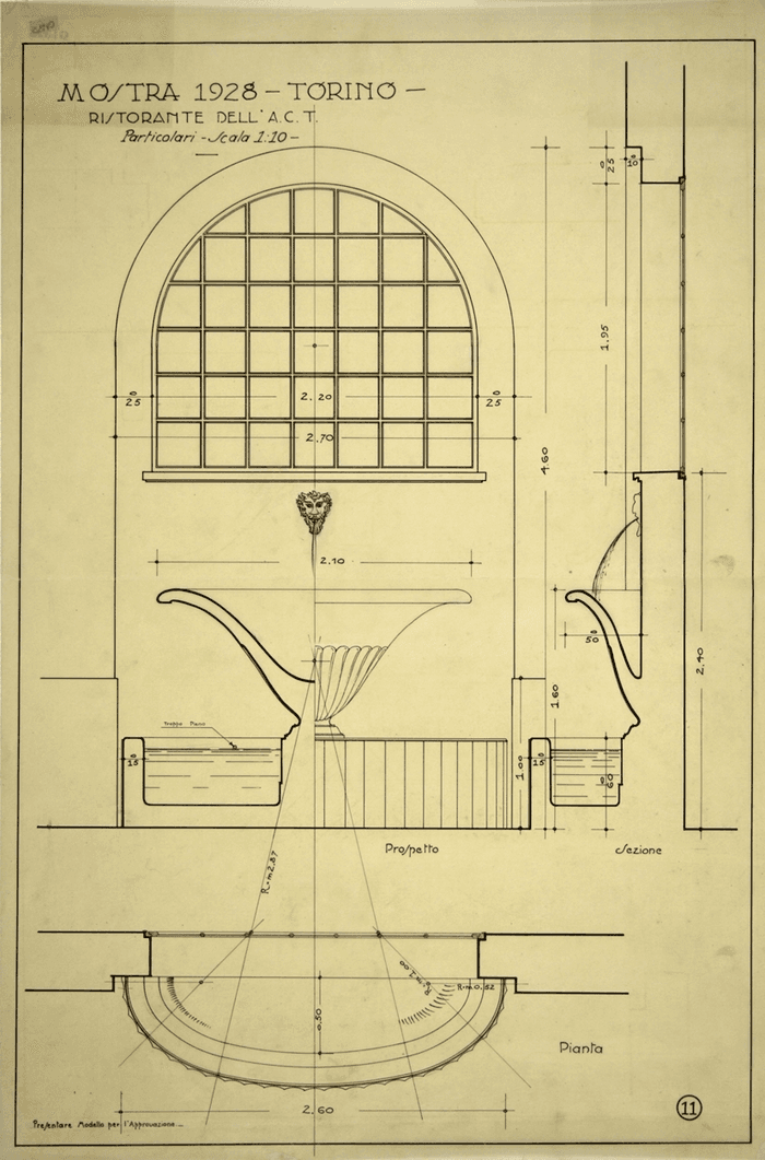 MOSTRA 1928 - TORINO/RISTORANTE DELL'A.C.T./Particolari