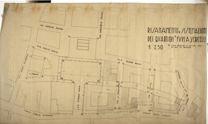 Risanamento e sistemazione /dei Quartieri "Furia"/Vercelli