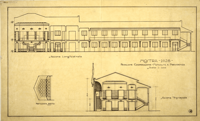 MOSTRA - 1928/PADIGLIONE COOPERAZIONE - MUTUALITA' E PREVIDENZA