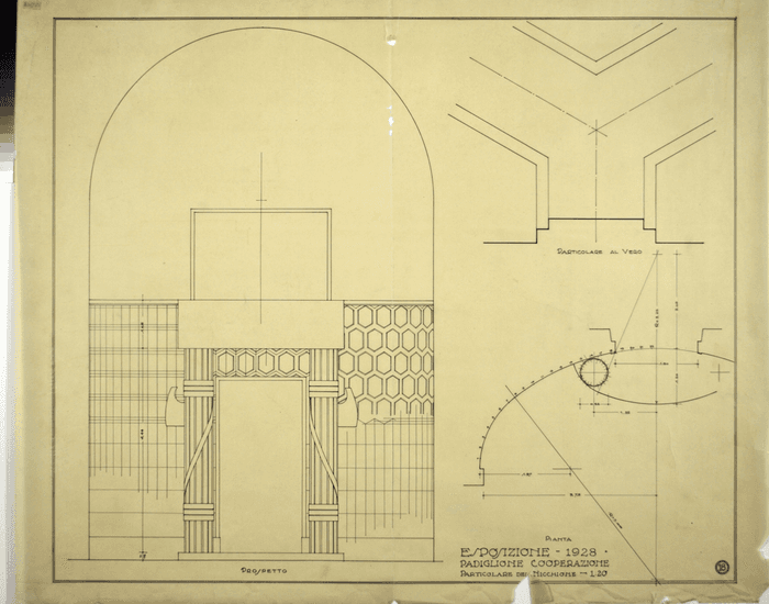 ESPOSIZIONE 1928/PADIGLIONE DELLA COOPERAZIONE/PARTICOLARE DEL NICCHIONE