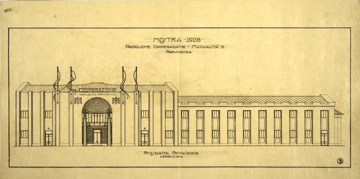 MOSTRA 1928/PADIGLIONE COOPERAZIONE - MUTUALITA' E/PREVIDENZA