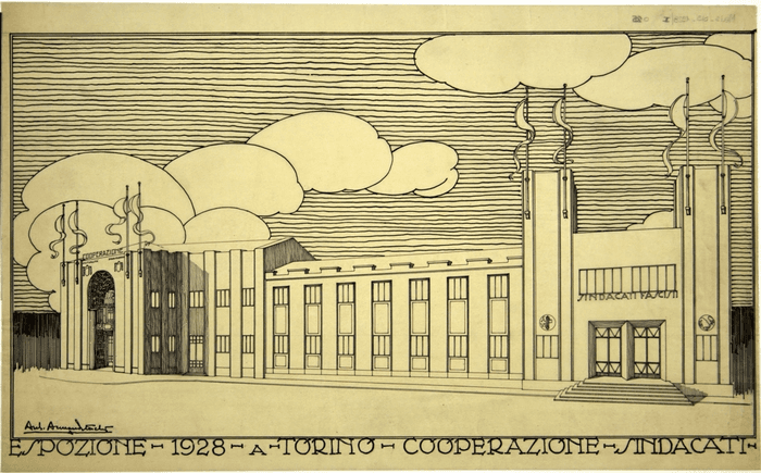 ESPOSIZIONE - 1928 - A - TORINO - COOPERAZIONE - SINDACATI