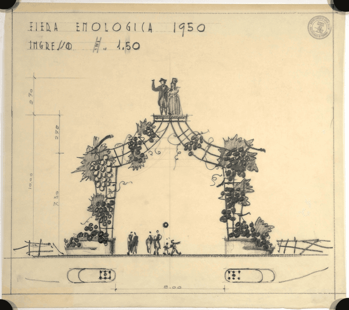 Fiera enologica e carnevale, Torino, 1950