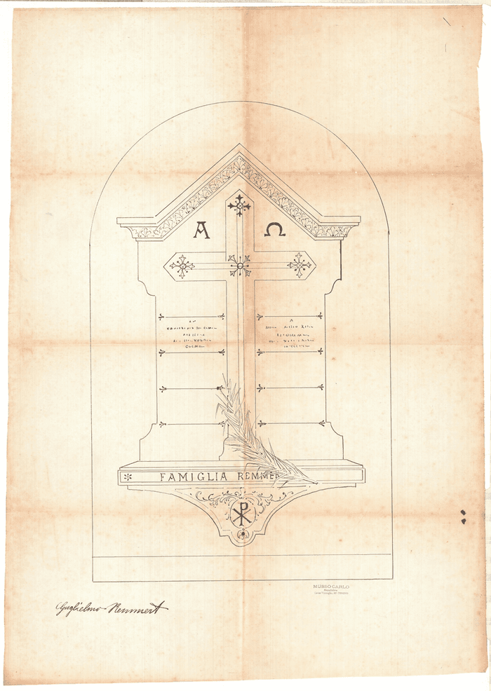 Tomba Remmert, Cimitero monumentale, Torino