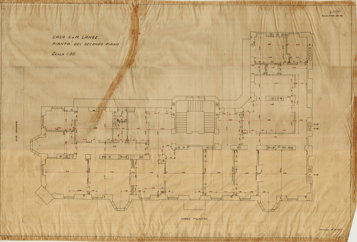 CASA G. e M. LANGE. / PIANTA DEL SECONDO PIANO
