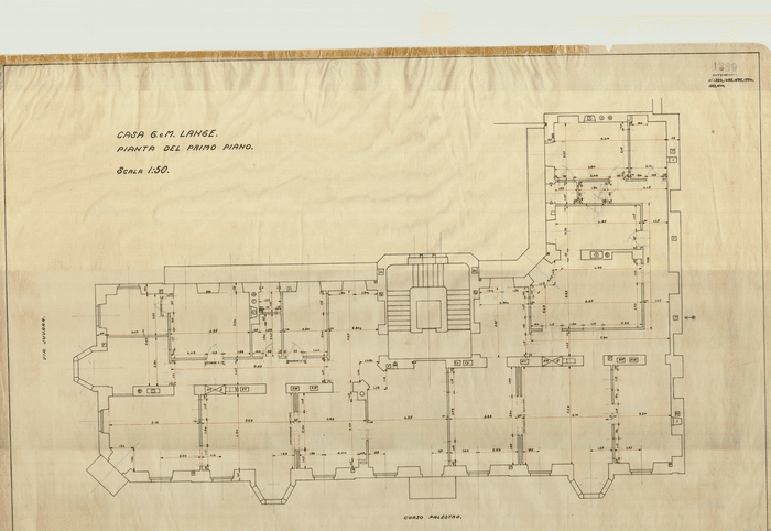 CASA G. e M. LANGE. / PIANTA DEL PRIMO PIANO