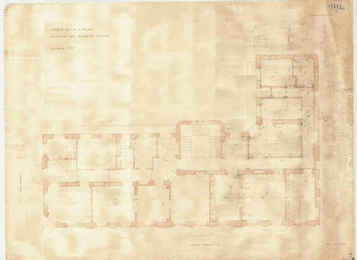 CASA G. e M. LANGE / PIANTA DEL QUARTO PIANO