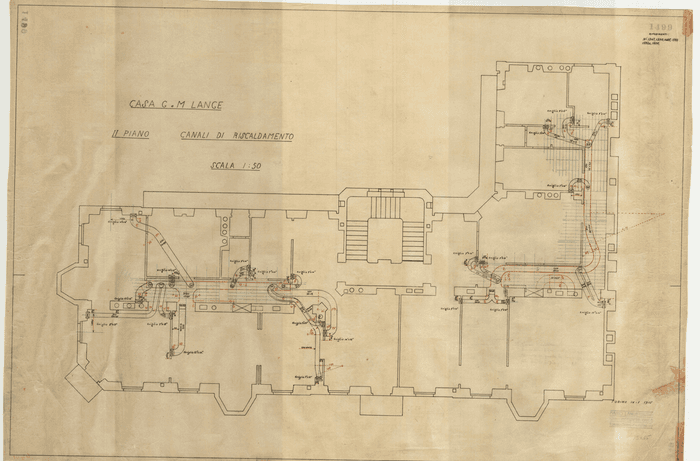 CASA G. e M. LANGE / II PIANO / CANALI DI RISCALDAMENTO