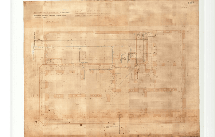 CASA SIGNORILE DA PIGIONE / FRONTEGGIANTE IL CORSO PALESTRO E LA VIA JUVARA / PROPRIETA' DEI FRATELLI GUGLIELMO E MARIO LANGE