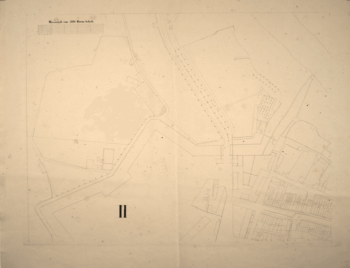 Ponte sull'Aar a Berna. Plan de la ville de Berne.