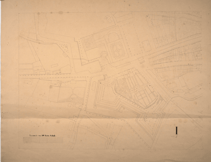 Ponte sull'Aar a Berna. Plan de la ville de Berne.