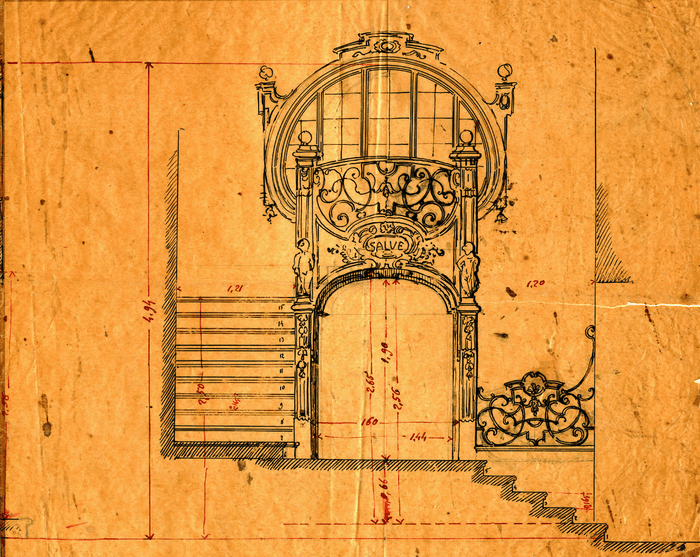 Palazzina Marone, progetto di decorazione, Torino