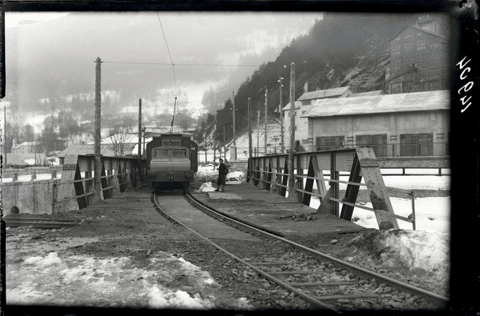 Ponte ferroviario sulla Dora Baltea, Valdigne (Aosta)