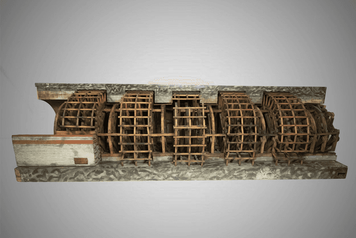 Modello di armatura per costruzione di volte in galleria 41x150x46