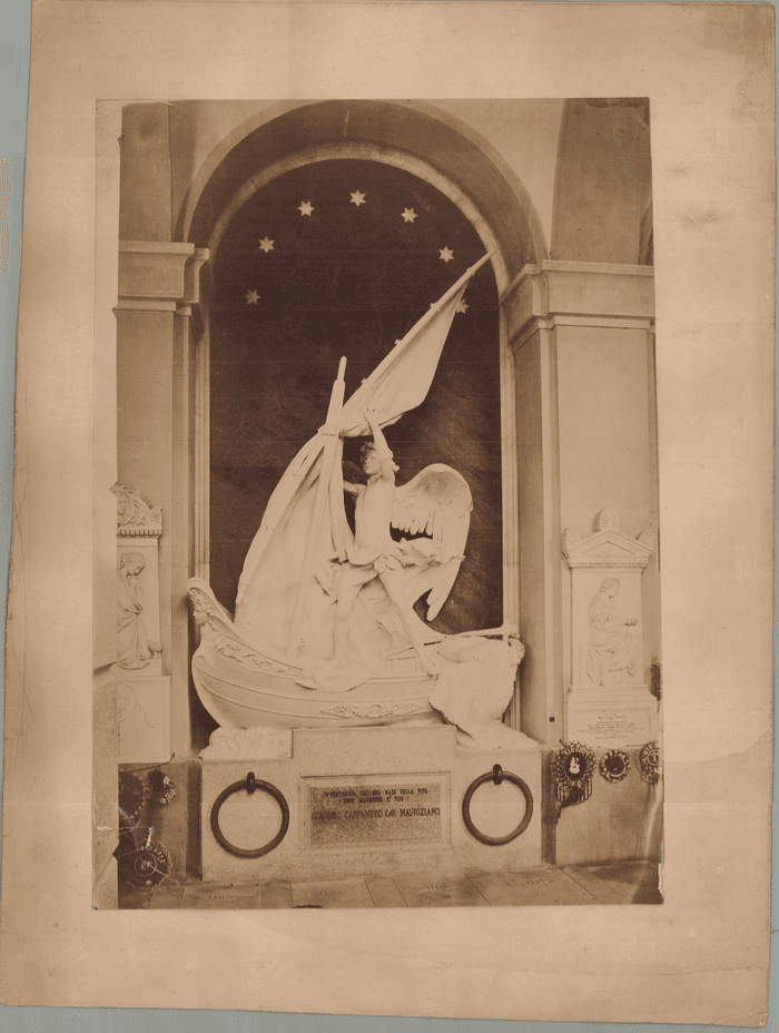 Tomba Carpaneto Giacomo, cimitero di Staglieno, Genova