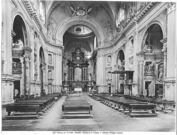Torino - Chiesa di S. Filippo. L'interno