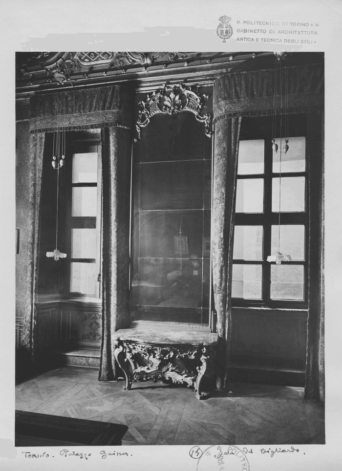 TORINO. Palazzo Geisser. 15 Sala del bigliardo