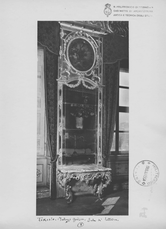 TORINO. Palazzo Geisser. 9. Sala di lettura