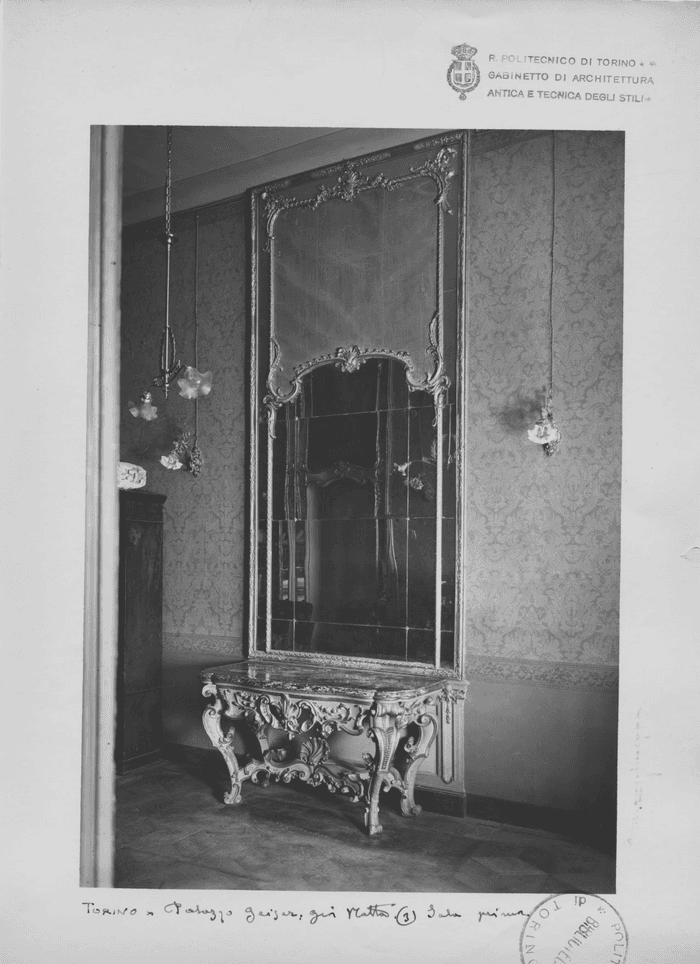 TORINO. Palazzo Geisser, già Matta. 3 Sala prima